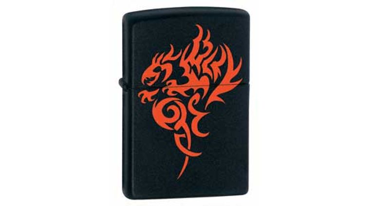 Zippo Hidden Dragon, Black Matte Classic - KnifeCenter - ZIP21067