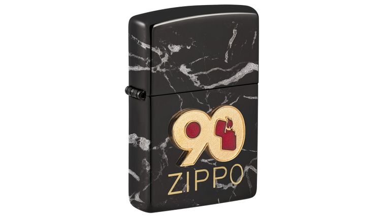 Zippo Lighter High Polish Black, Limited Edition Zippo 90th Anniversary  Commemorative Design