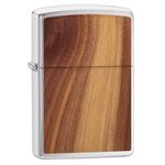 Zippo Lighter Woodchuck USA, Iridescent, Mahogany Marijuana Leaves