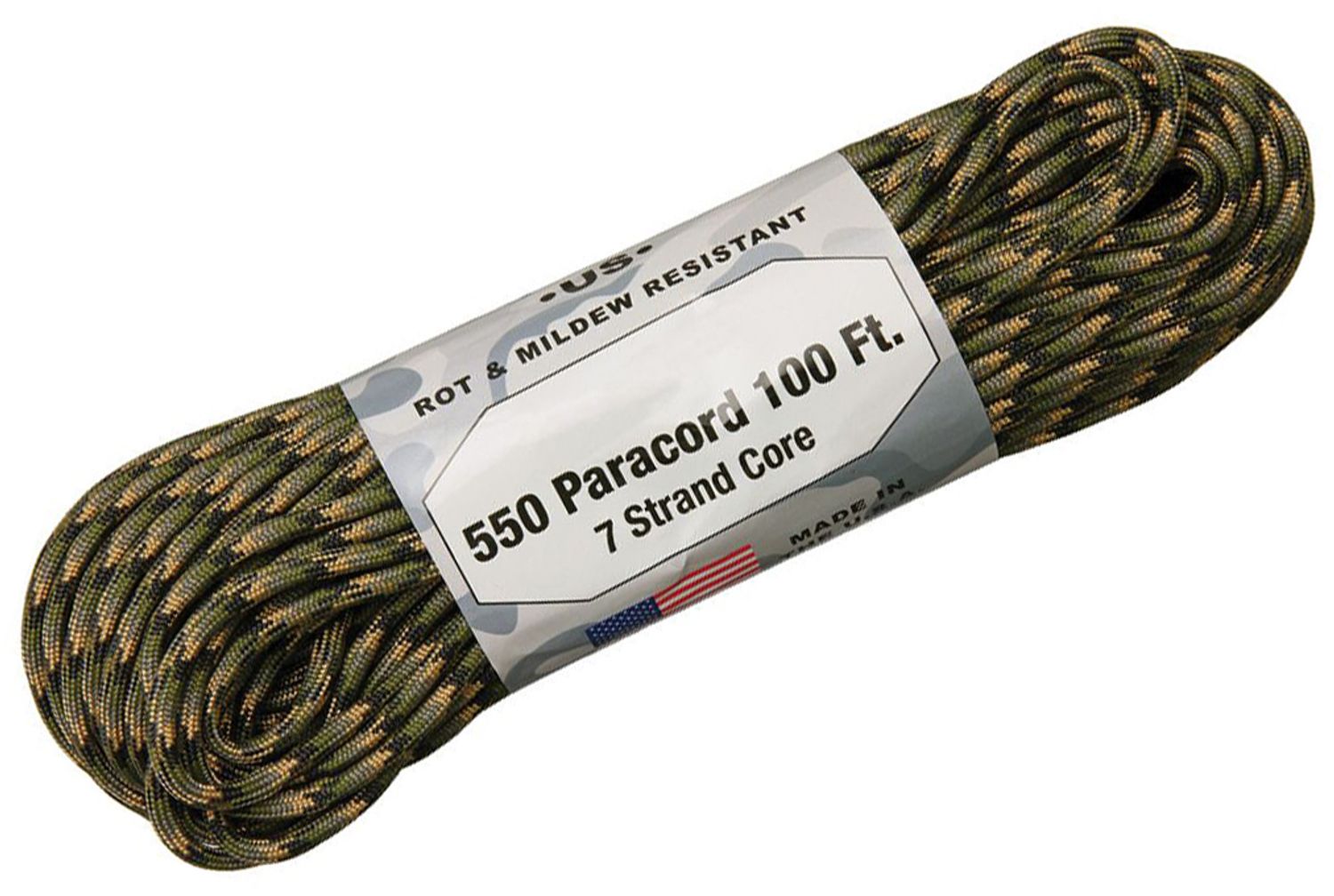 Paracord Planet 550 Cord Type III 7 Strand Paracord 1000 Foot Spool - Pink  Camo