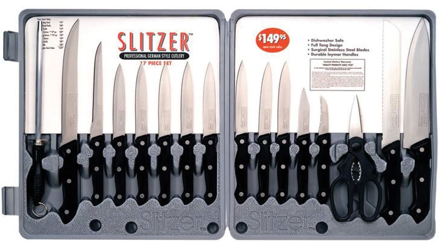 Slitzer Germany 4 Piece Paring Knife Set 