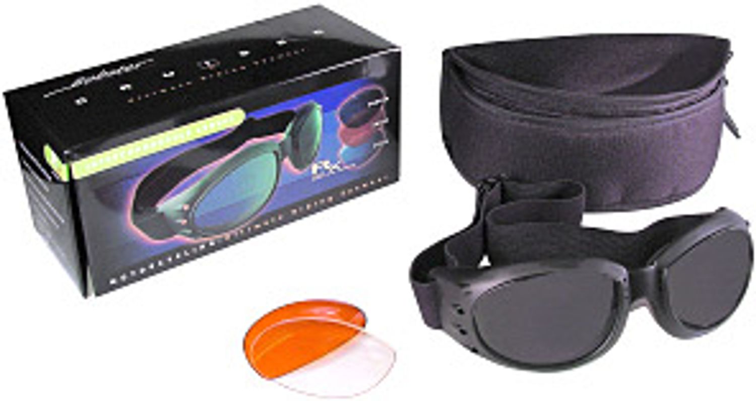 Bobster BCA2031AC Cruiser 2 Goggles Black Frame 3 Interchangeable Lenses