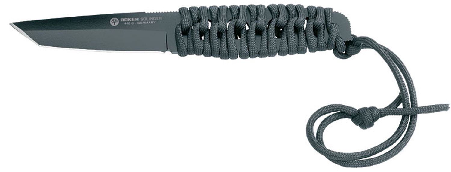 Boker Bud Nealy Paracord Fixed Tanto 7-1/4 Overall w/Cord Wrap Handle -  KnifeCenter - BO120549 - Discontinued