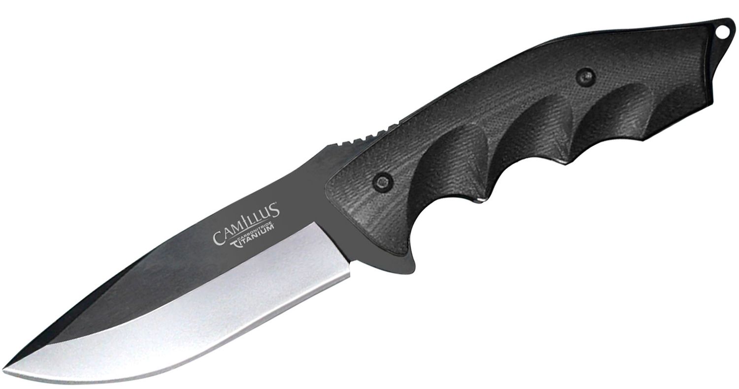 Camillus Gut Hook 9.5 Knife, 4.25 Fixed Blade with Sheath 