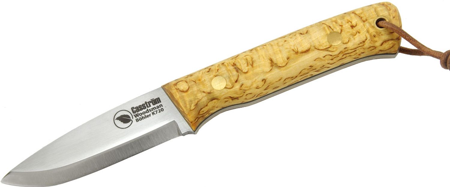 Scandi Puukko Knife Kit - Carbon Steel/Birch Scales by Casstrom