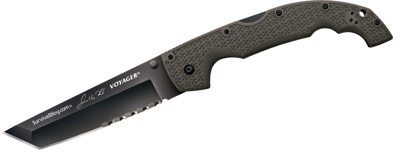 Cold Steel 29UXTGH Rawles Limited Edition XL Voyager Tanto 5.5