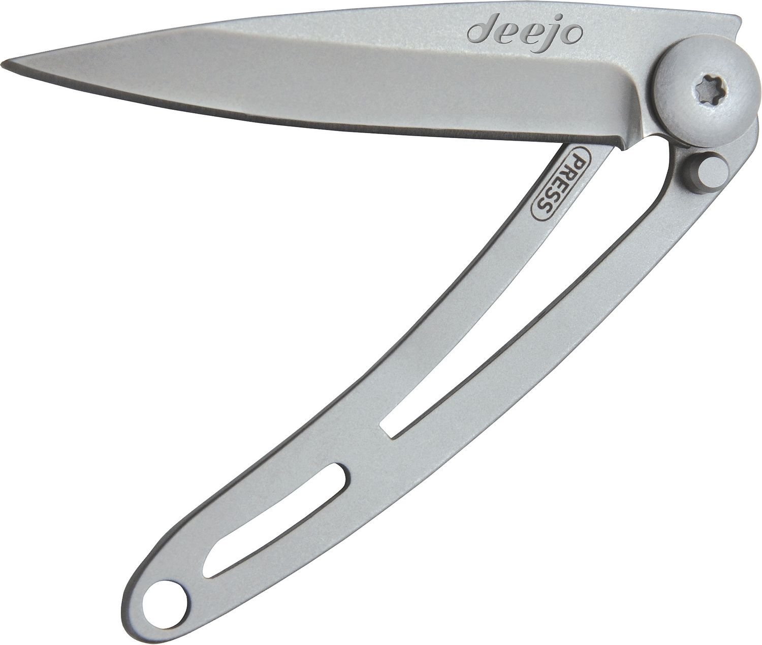 Deejo Knives Naked 15g Folding Knife 2.25 Satin Plain 