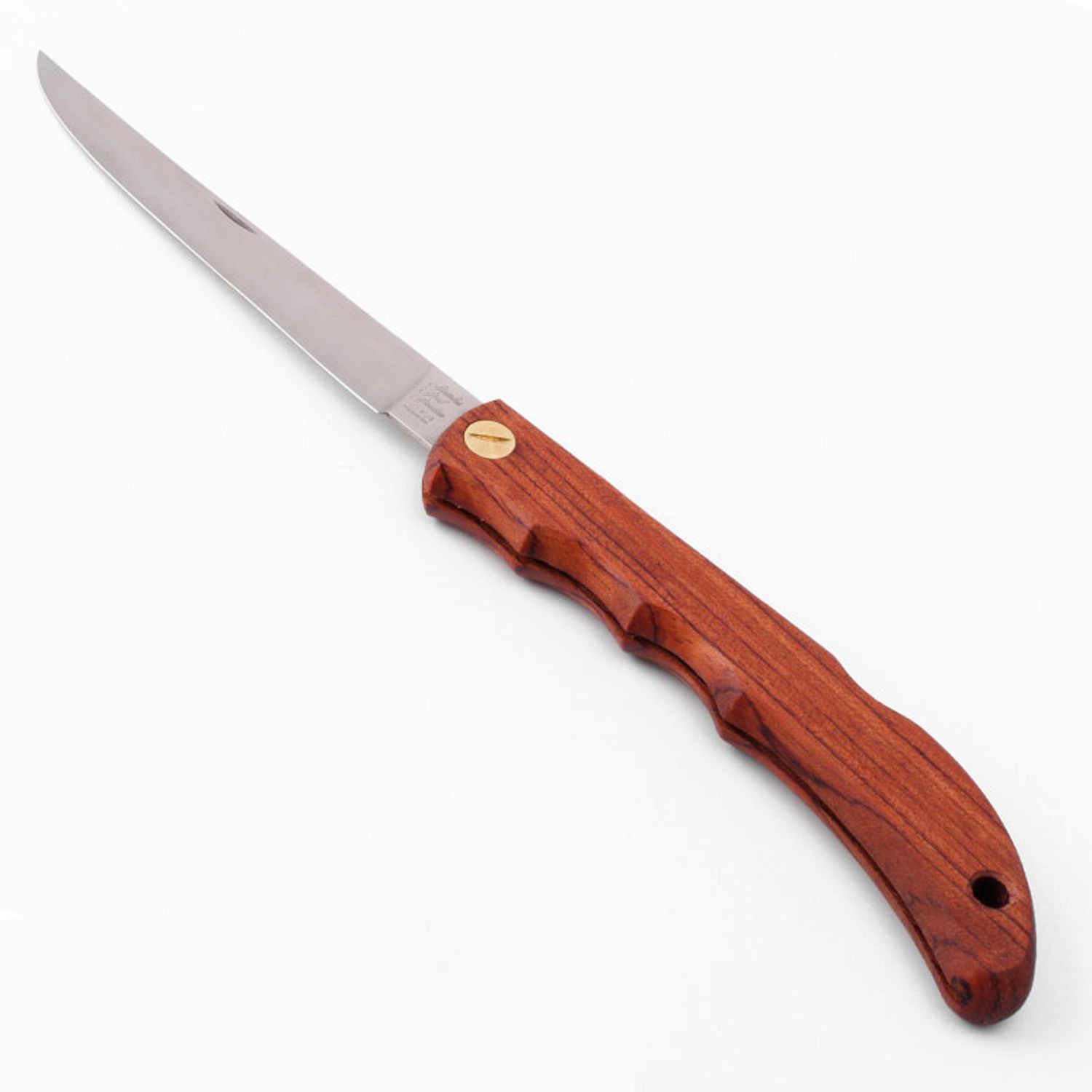EKA Folding Fillet Knife 5 Sandvik 12C27 Blade, Bubinga Wood