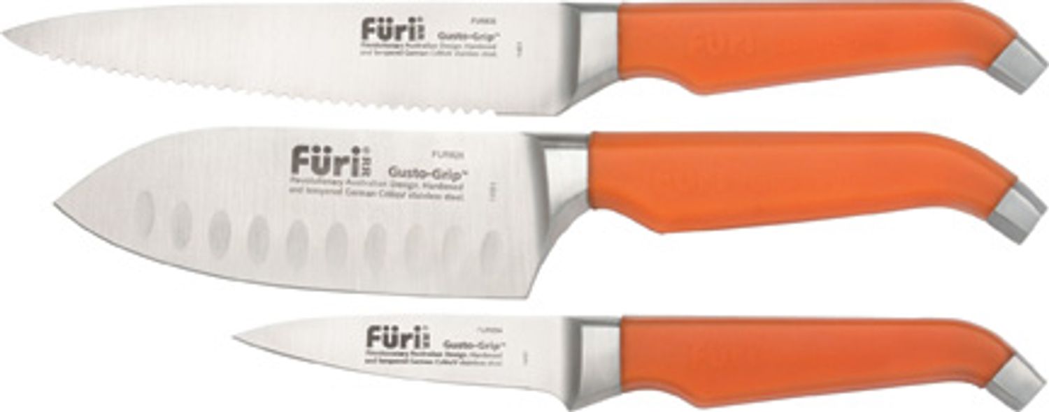 Rachael Ray Orange Furi 3-Piece Knife Set
