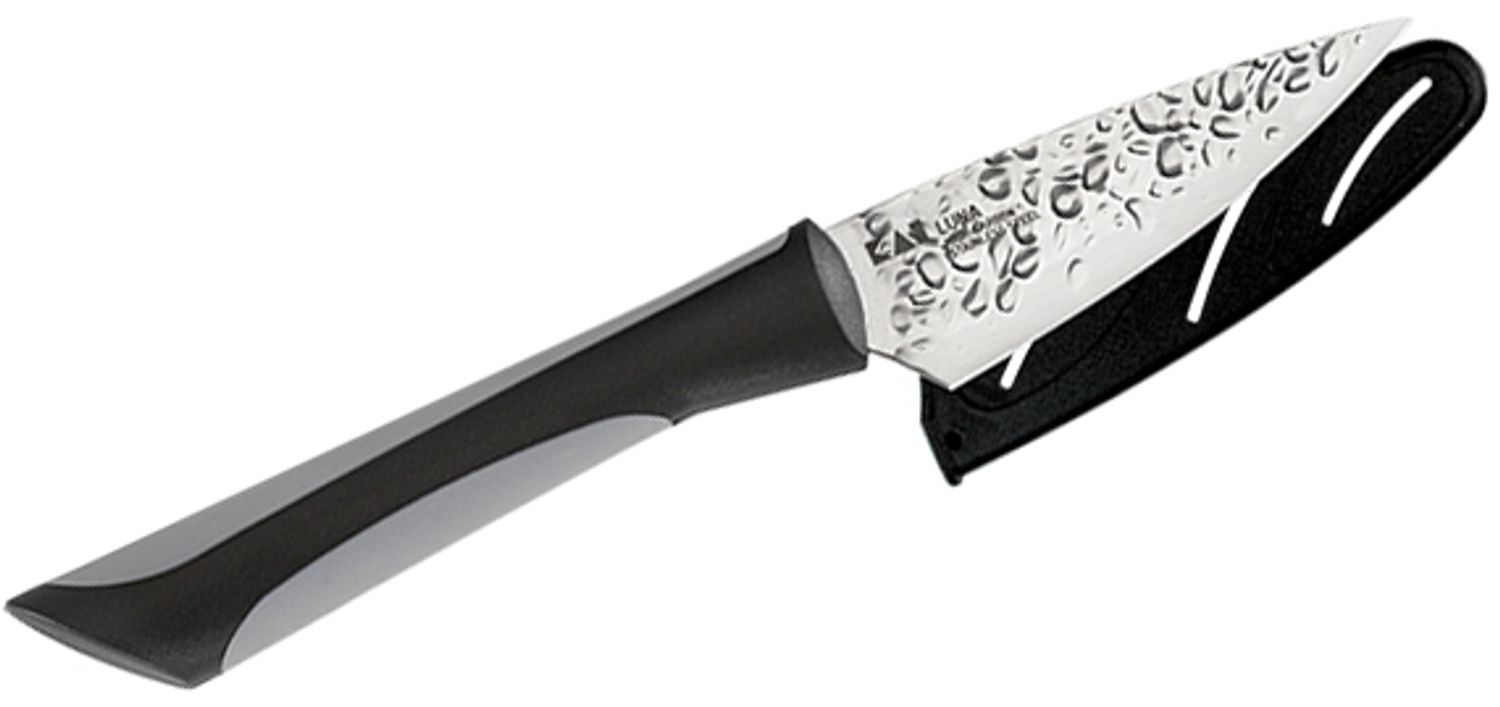 KAI Luna Three Piece Essential Knife Set With Black And Gray Soft