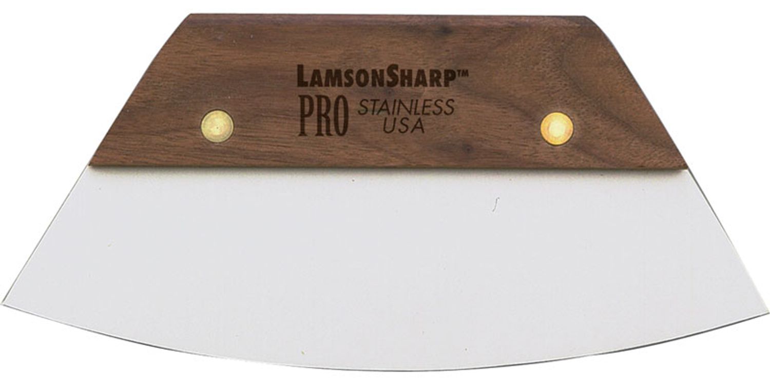 Lamson 3 x 6-Inch Stainless Steel Dough Scraper with Walnut Handle