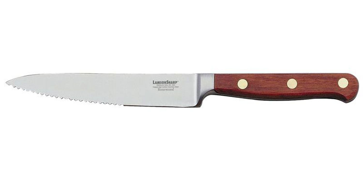 Lamson Fire Forged 5-Inch Steak Knife, Serrated Edge