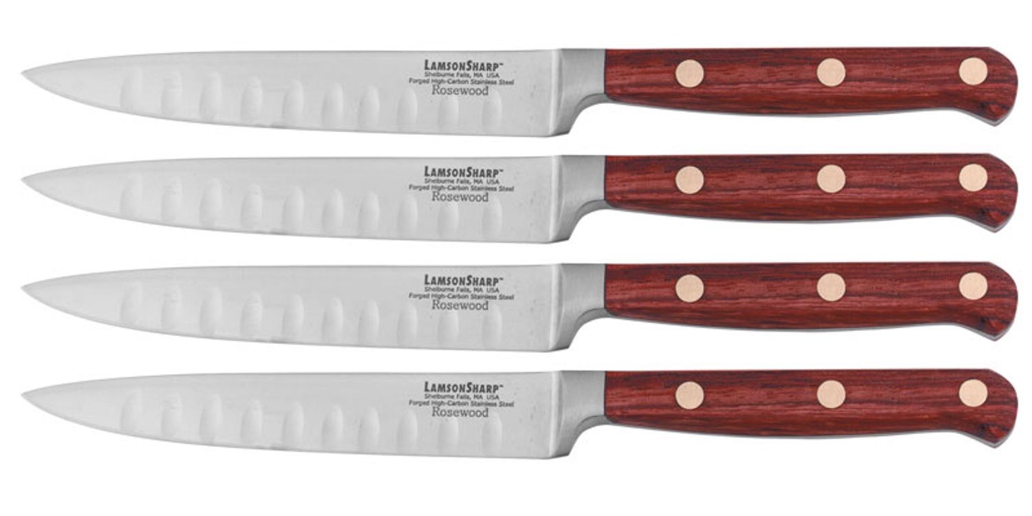 Lamson Fire Forged 4-Piece Serrated Steak Knife Set