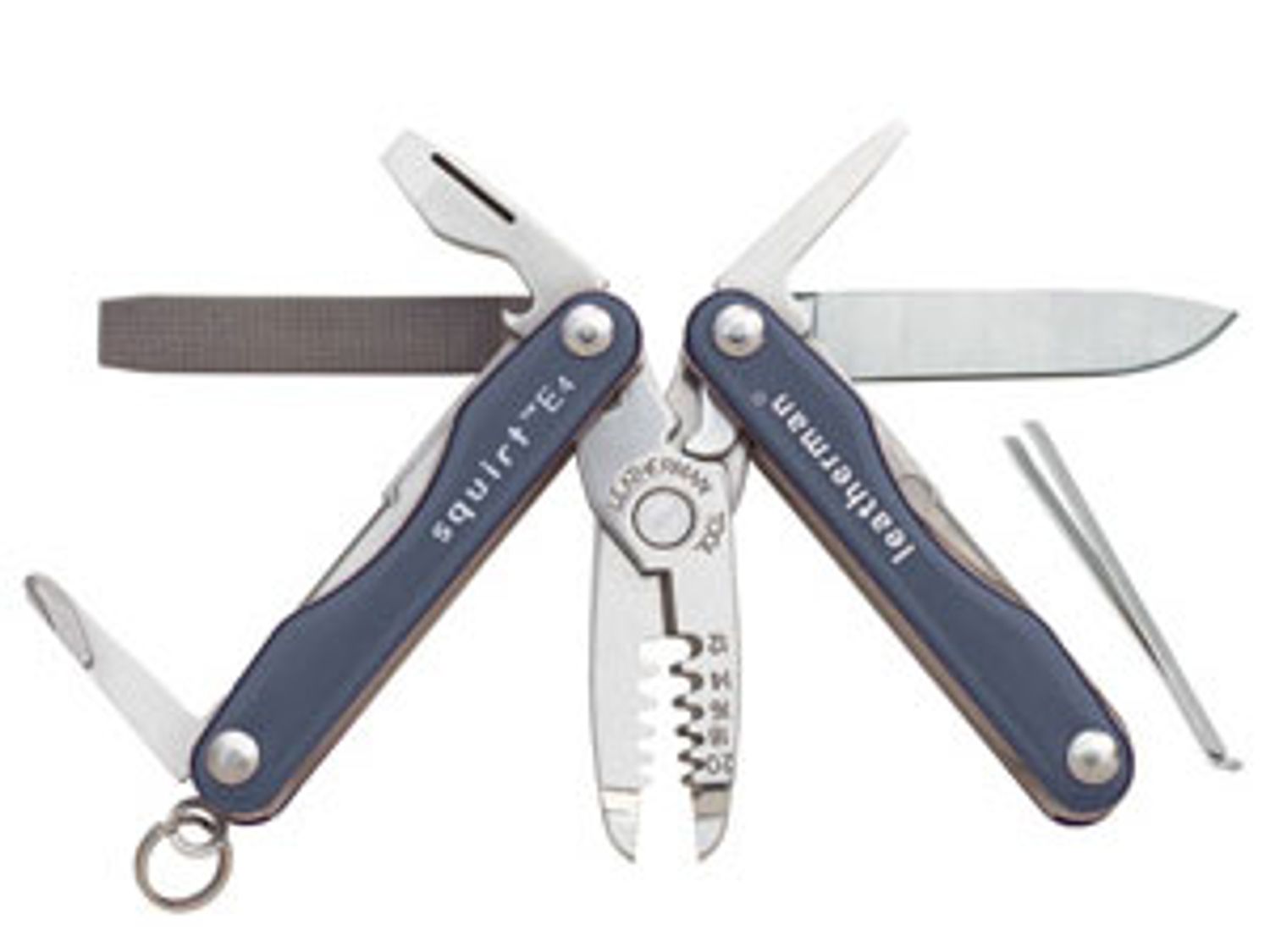 Leatherman Squirt E4 Electricians Key Ring Tool with Gray Handle