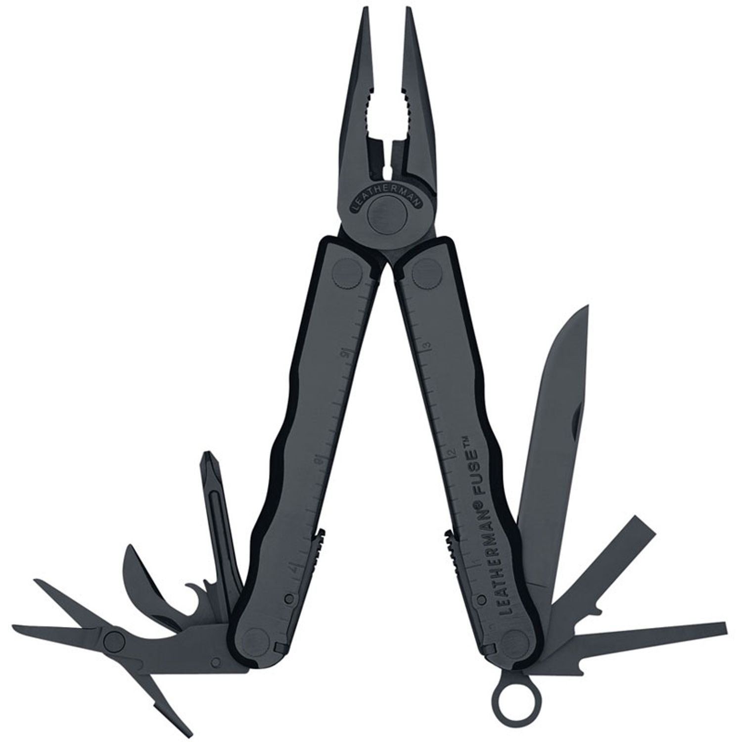 Leatherman Fuse (Black) Full-Size Multi-Tool, MOLLE Sheath - KnifeCenter -  830266 - Discontinued