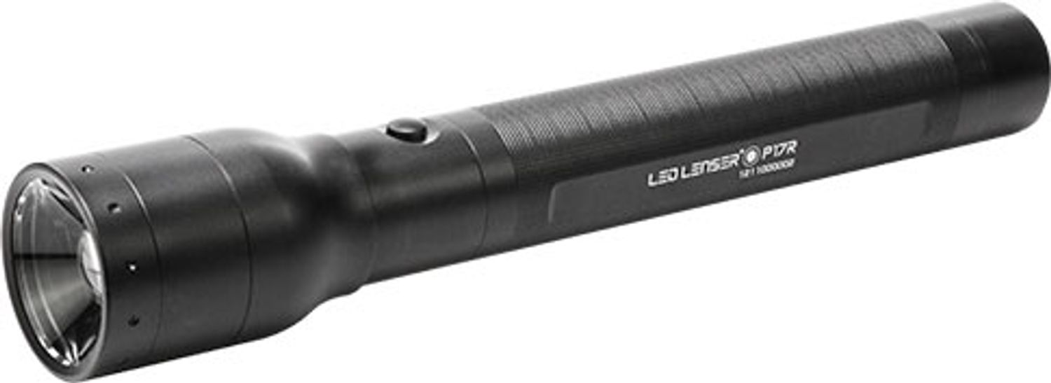 LED 880123 MP17R Heavy-Duty Rechargeable Flashlight, 400 Max Lumens, Black - KnifeCenter - Discontinued