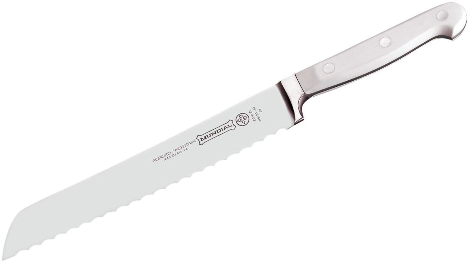 Mundial 4.25 inch Serrated Steak Knife, Black Zytel Handles