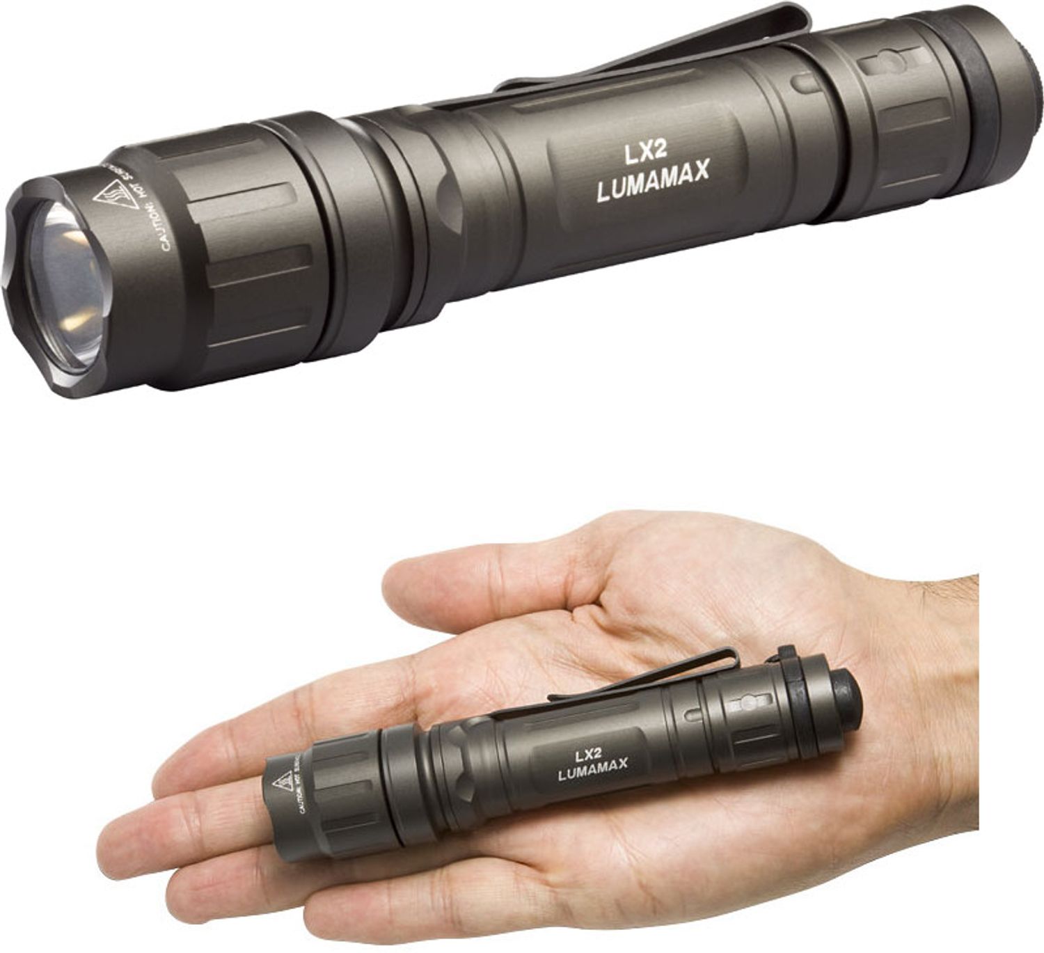 SureFire LX2 LumaMax Compact Dual-Output LED Flashlight, 200 Max