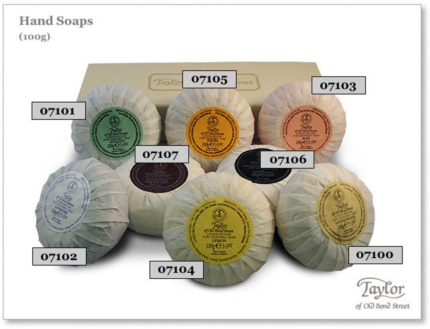 Taylor of Old Street Collection - Soap Street (100g) Skin Discontinued Jermyn oz for Bond Hand KnifeCenter - 07106 - 3.5 Sensitive