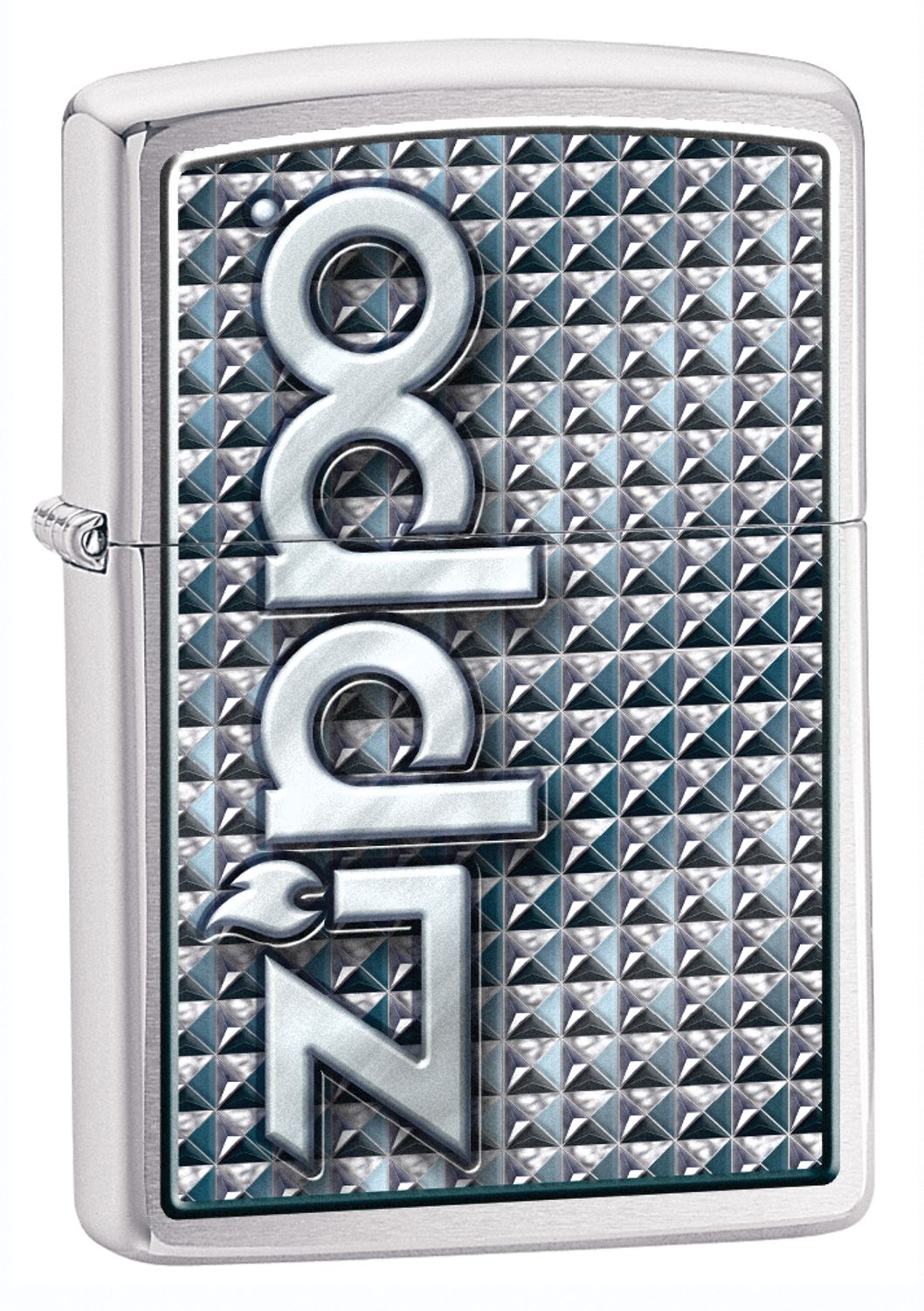 Zippo 3D Abstract 1, Brushed Chrome Classic - KnifeCenter - 28280 