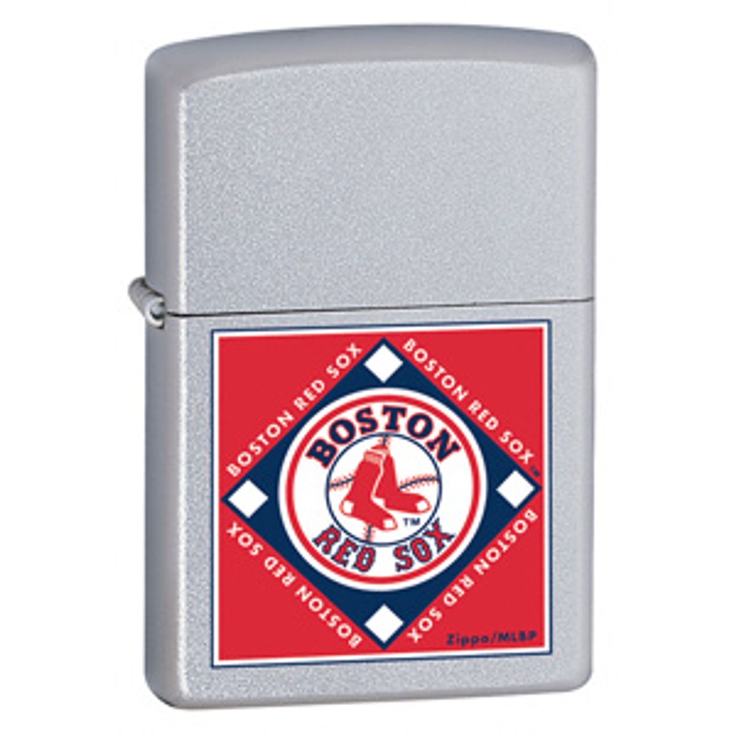 Zippo® Satin Chrome, Boston Red Sox - KnifeCenter - ZIP22692