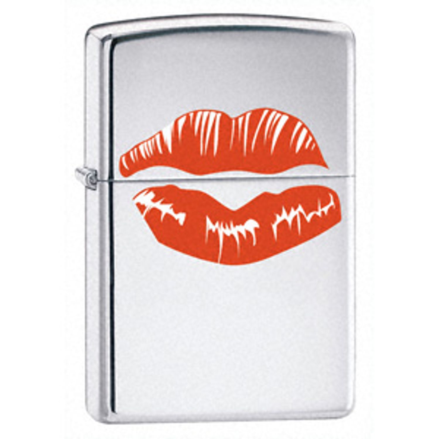 Zippo® High Polish Chrome, Hot Lips - KnifeCenter - ZIP24037