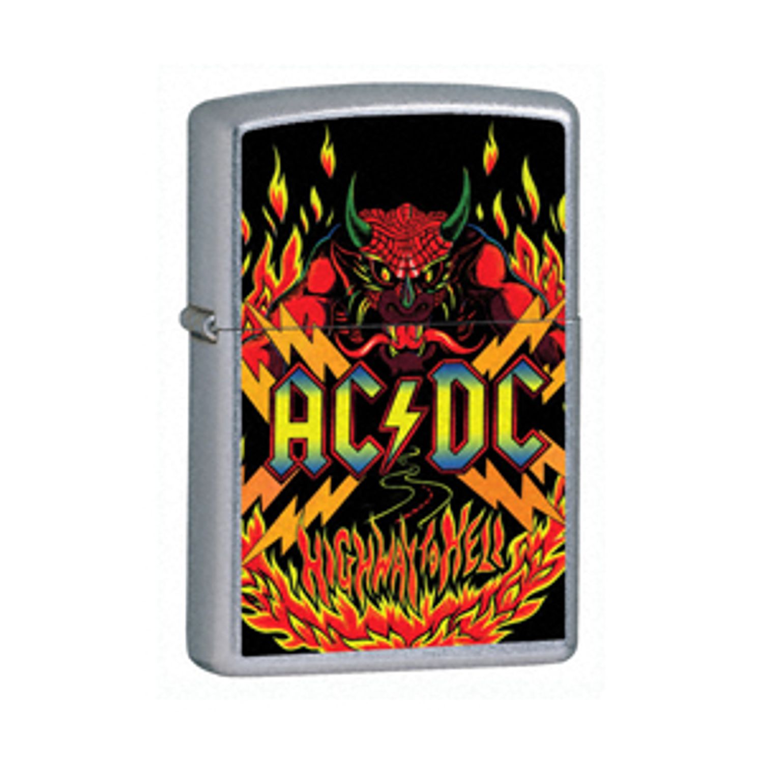 Zippo® Street Chrome, AC/DC Highway to Hell - KnifeCenter