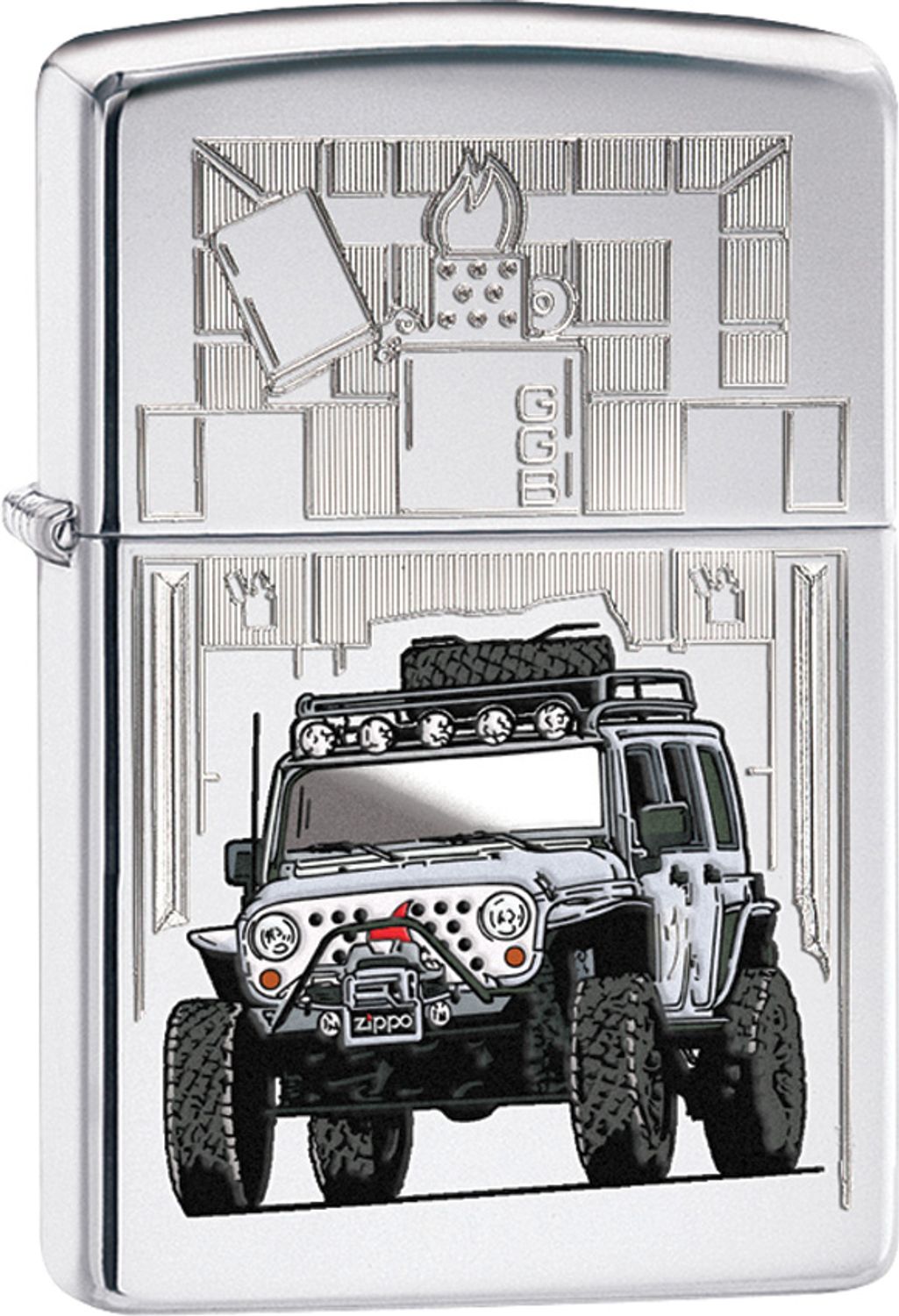 Zippo Jeep, HP Chrome Classic - KnifeCenter - 28508 - Discontinued