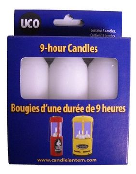 UCO 9-Hour White Candles for UCO Candle Lanterns and Emergency Preparedness  