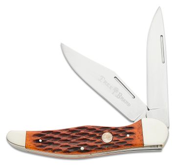 Boker Traditional Series 2.0 Trapper, Faux Tortoise Handles D2 Blade with  Nickel Silver Bolsters, 4.25 Closed - KnifeCenter - 110810T