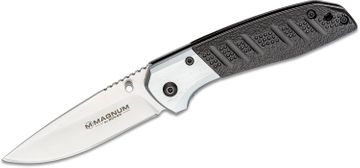 Boker Magnum Kids Slipjoint Folding Knife 2.99 440B Satin Rounded-Tip Clip  Point Blade, Zebra Wood Handles with Stainless Steel Bolsters - KnifeCenter  - 01RY138