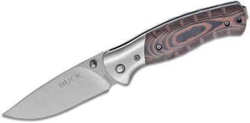 Buck 853 Small Selkirk Survival Knife Fixed 4 Blade, Brown Micarta  Handles, Polypropylene Sheath - KnifeCenter - 11109