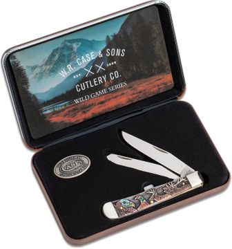 Case Wooden Pocket Knife Kit, Mini Trapper, Gift Box/Tin - KnifeCenter -  207W