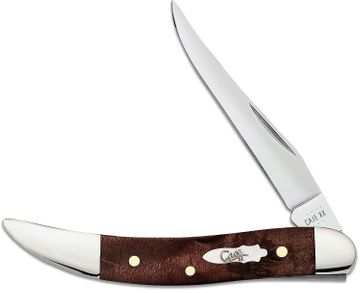 Case®  Smooth Brown Maple Burl Wood Slimline Trapper Knife –