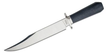 Svord 280B Bowie Knife 6-1/2 Carbon Steel Blade, Brown Hardwood Handles,  Leather Sheath - KnifeCenter