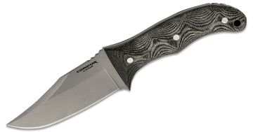 Svord 280B Bowie Knife 6-1/2 Carbon Steel Blade, Brown Hardwood Handles,  Leather Sheath - KnifeCenter