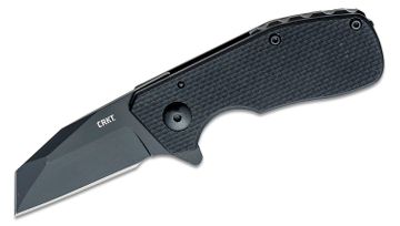 Columbia River CRKT 4031 Jon Graham Razel GT Assisted Flipper Knife 3.015  Satin Chisel Blade, Black Aluminum Handles - KnifeCenter