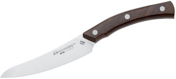 Due Cigni by Fox 6.75 Santoku Knife, Maple Wood Handle Japanese Made -  KnifeCenter - HH01