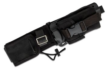 Basketweave Leather Sheath (Black) Fits up to 5 Fixed Blade - KnifeCenter  - SH208