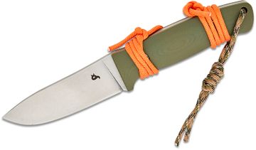 Halfbreed Blades Compact Clearance Fixed Blade Knife - 4.01 D2 OD Green  Combo Edge Dagger Blade, G10