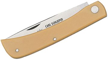 German Eye Brand Carl Schlieper Sodbuster Folding Knife 3.75 Blade, Brown  Wood Handles - KnifeCenter - GE99