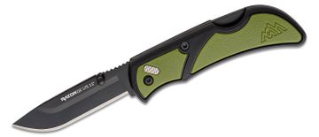 Outdoor Edge Pivot Fixed Blade Knife 2.6 8Cr13MoV BlackStone Wharncliffe  Blade, Black Rubberized TPR Handle, Polypropylene Sheath - KnifeCenter -  PKWC-2C