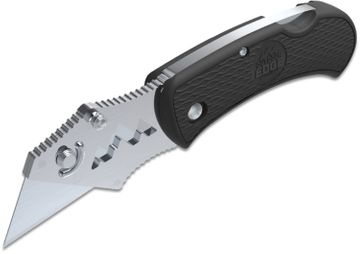  OUTDOOR EDGE 2.5 Gray Chasm - EDC Lockback Folding Pocket  Knife with Non-Reflective Blackstone Coated Stainless Steel Blade and  Pocket Clip : Sports & Outdoors