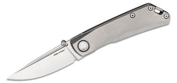 Real Steel Luna 7007 Brown Canvas Micarta S35VN Slip Joint Folding