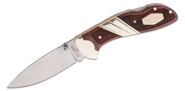 Schrade Old Timer Trail Boss Folding Knife 3.5 8Cr Satin Gut Hook