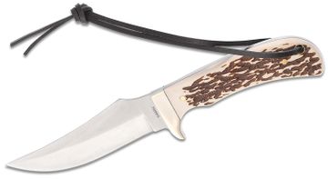 Flexcut Cutting Knife 1.125 Carbon Steel Blade, Ash Wood Handles -  KnifeCenter - FLEXKN12