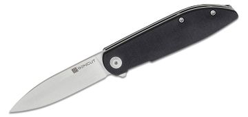 Sencut Knives SA06D Acumen Flipper Knife 2.98 Black Stonewashed Drop Point  Blade, Purple G10 Handles - KnifeCenter