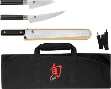 Shun DMS400W Classic Blonde 4-Piece Steak Knife Set, VG-MAX Damascus  Blades, Blonde Pakkawood Handles - KnifeCenter