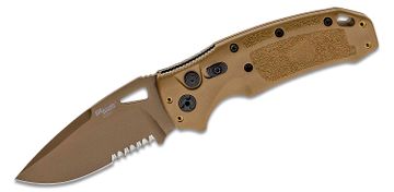 Sandrin Knives Dellatorre SK-1 Slipjoint Folding Knife 3.1 Polyhedral  Tungsten Carbide DLC Drop Point Blade, Black PVD Stainless Steel Handles -  KnifeCenter
