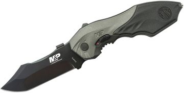 Smith & Wesson M&P Boot Fixed Knife 3 Stainless Steel Blade Tan Rubber  Handle